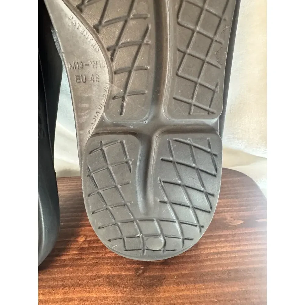 OOFOS OOahh Recovery Slide Sandals Black Men’s Sz 13 Slip-on Comfortable Support